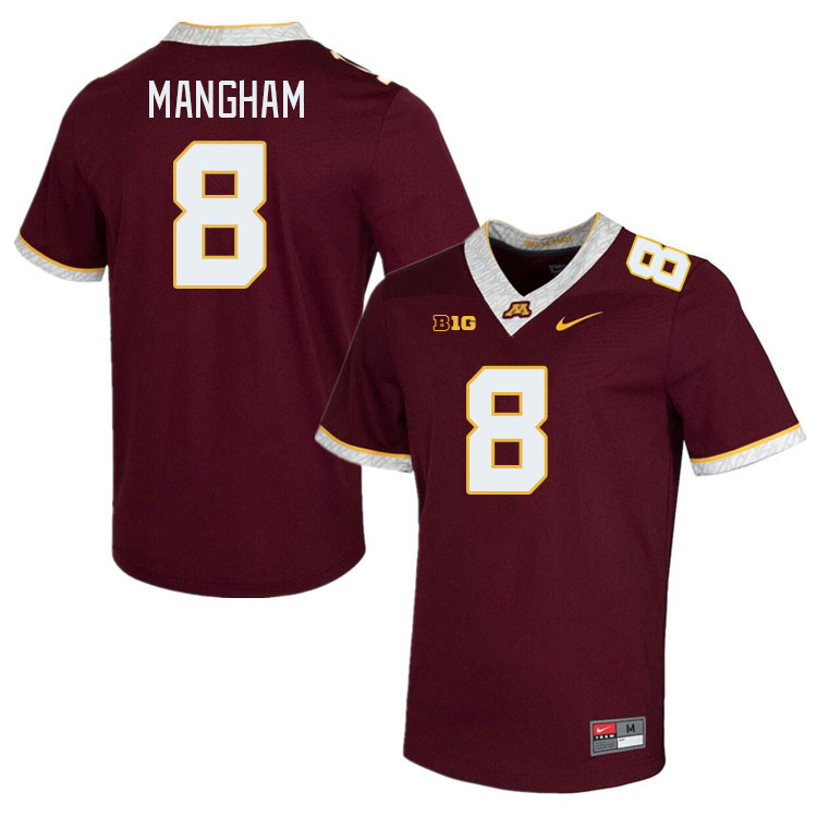 Men #8 Jaren Mangham Minnesota Golden Gophers College Football Jerseys Stitched-Maroon